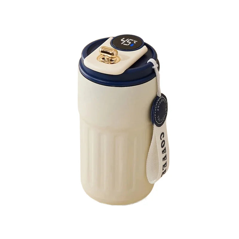 Experience Ultimate Convenience with the 450Ml Smart Thermos Mug - Intelligent Temperature Display & Double-Wall Insulation for Your Perfect Coffee Break