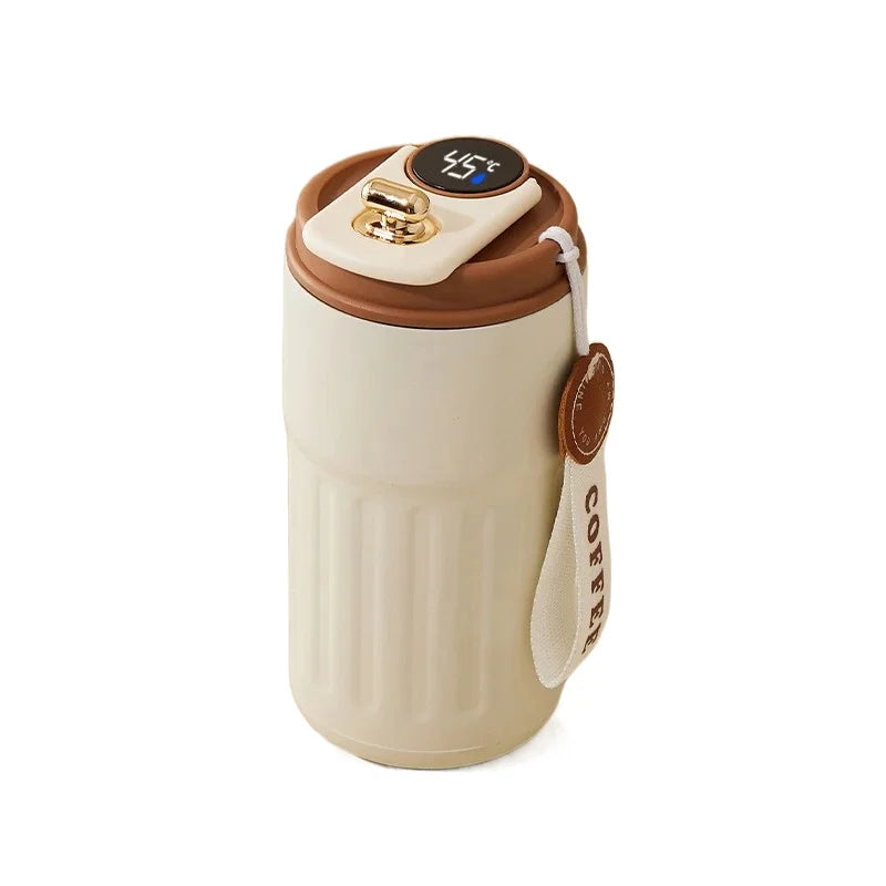 Experience Ultimate Convenience with the 450Ml Smart Thermos Mug - Intelligent Temperature Display & Double-Wall Insulation for Your Perfect Coffee Break