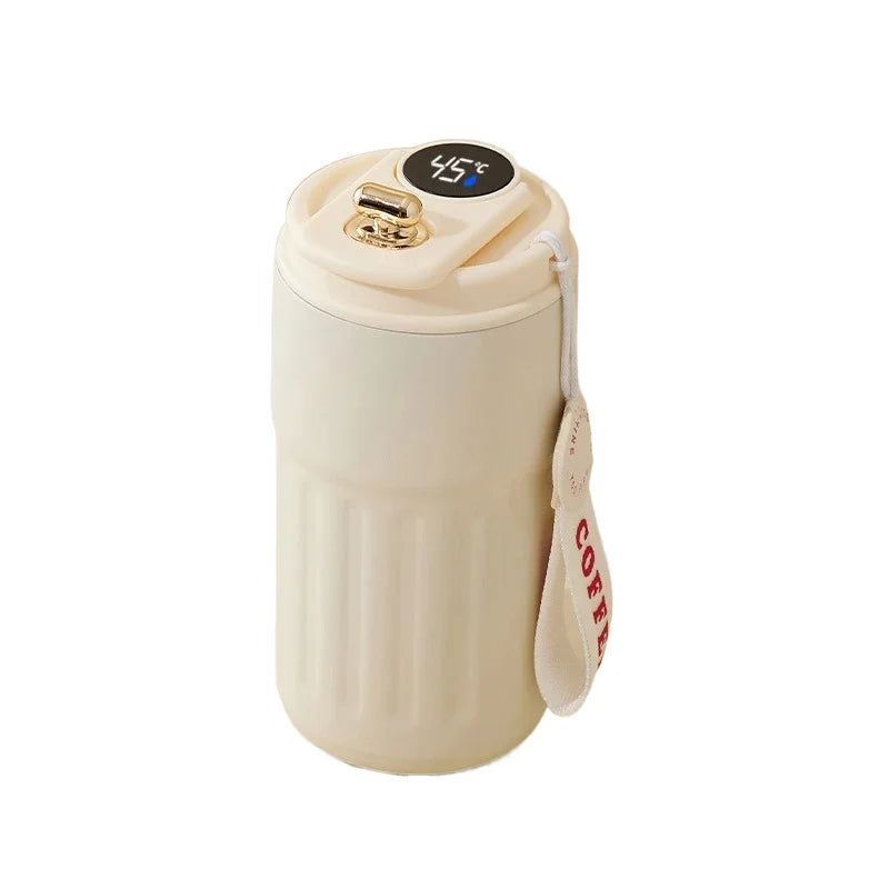 Experience Ultimate Convenience with the 450Ml Smart Thermos Mug - Intelligent Temperature Display & Double-Wall Insulation for Your Perfect Coffee Break