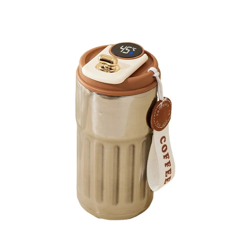 Experience Ultimate Convenience with the 450Ml Smart Thermos Mug - Intelligent Temperature Display & Double-Wall Insulation for Your Perfect Coffee Break