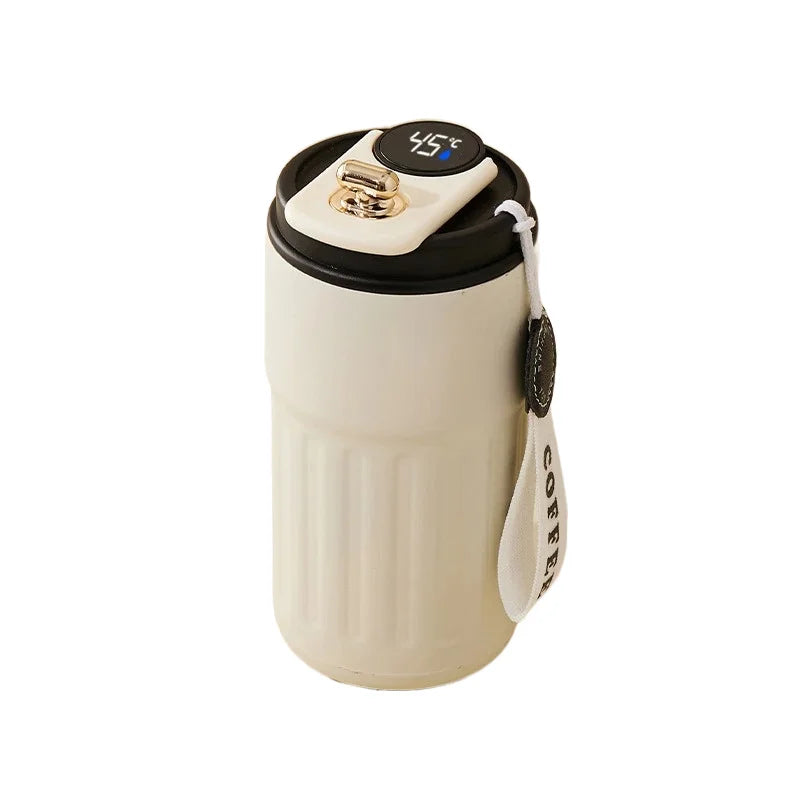 Experience Ultimate Convenience with the 450Ml Smart Thermos Mug - Intelligent Temperature Display & Double-Wall Insulation for Your Perfect Coffee Break