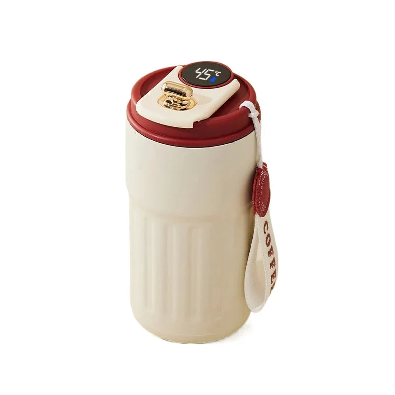 Experience Ultimate Convenience with the 450Ml Smart Thermos Mug - Intelligent Temperature Display & Double-Wall Insulation for Your Perfect Coffee Break