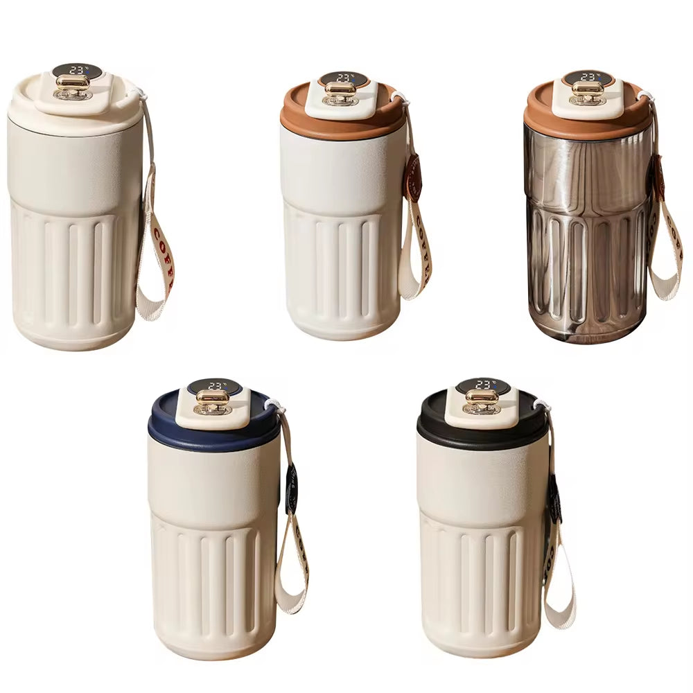 Stay Hydrated in Style with the Smart Thermos Bottle - LED Temperature Display & Durable 316 Stainless Steel