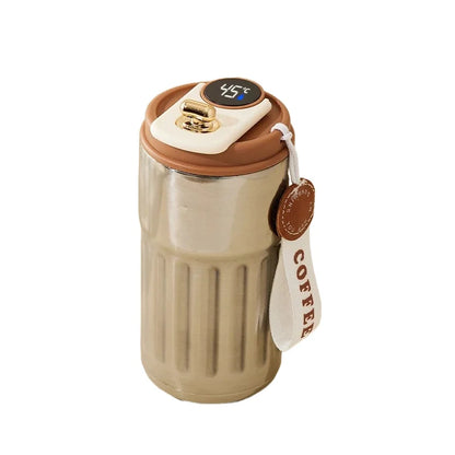 Experience Ultimate Convenience with the 450Ml Smart Thermos Mug - Intelligent Temperature Display & Double-Wall Insulation for Your Perfect Coffee Break