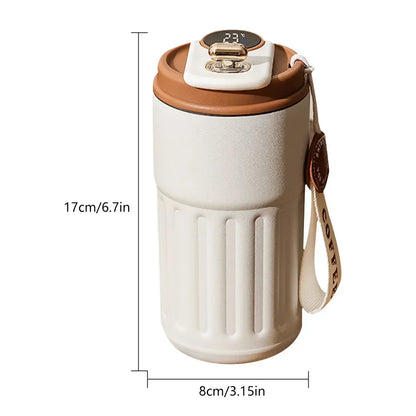 Experience Ultimate Convenience with the 450Ml Smart Thermos Mug - Intelligent Temperature Display & Double-Wall Insulation for Your Perfect Coffee Break